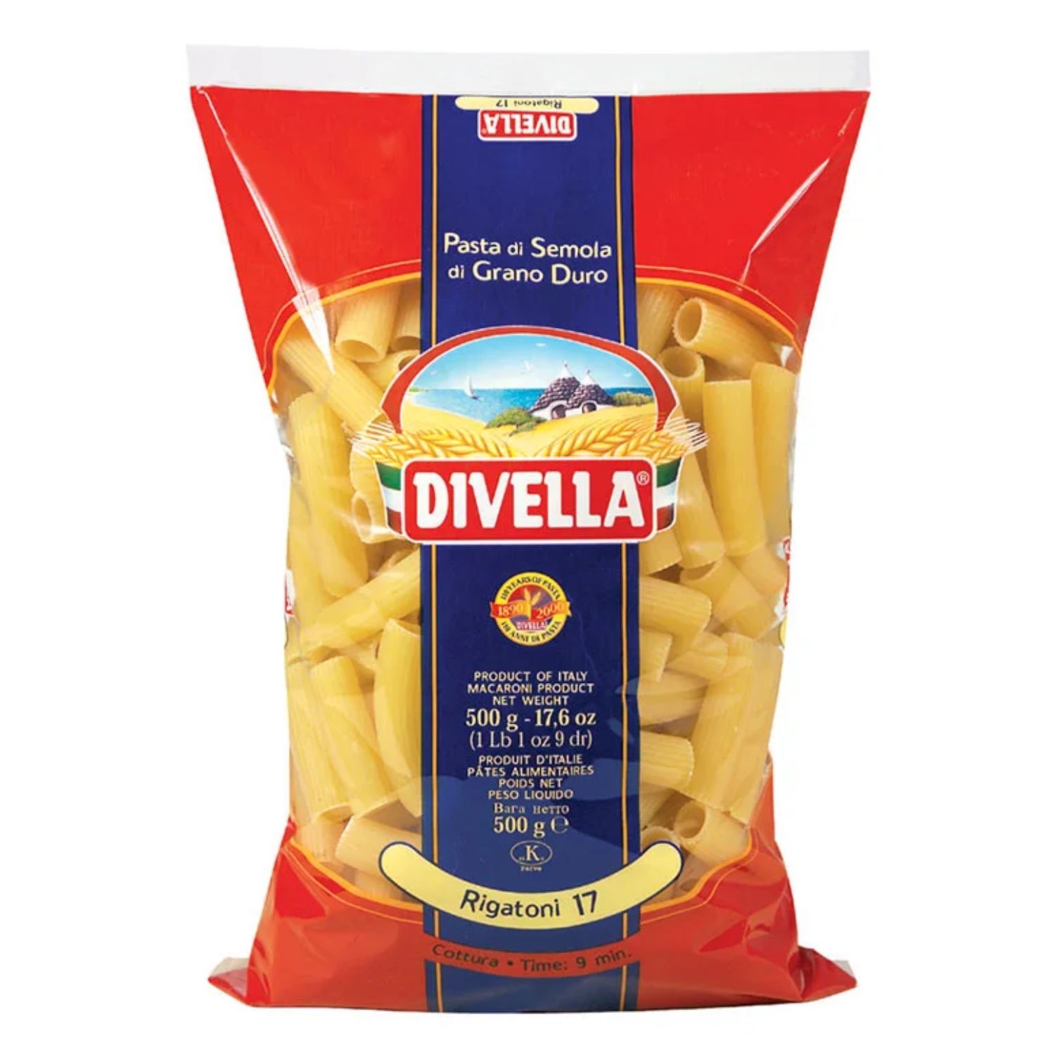 Rigatoni n°17 Divella 500 g