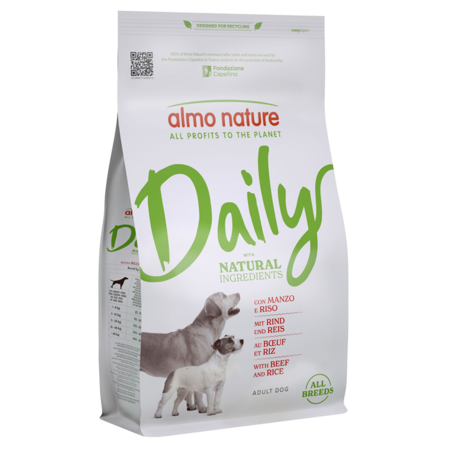 Almo Nature Cane Daily Natural Manzo e Riso 1,2 kg