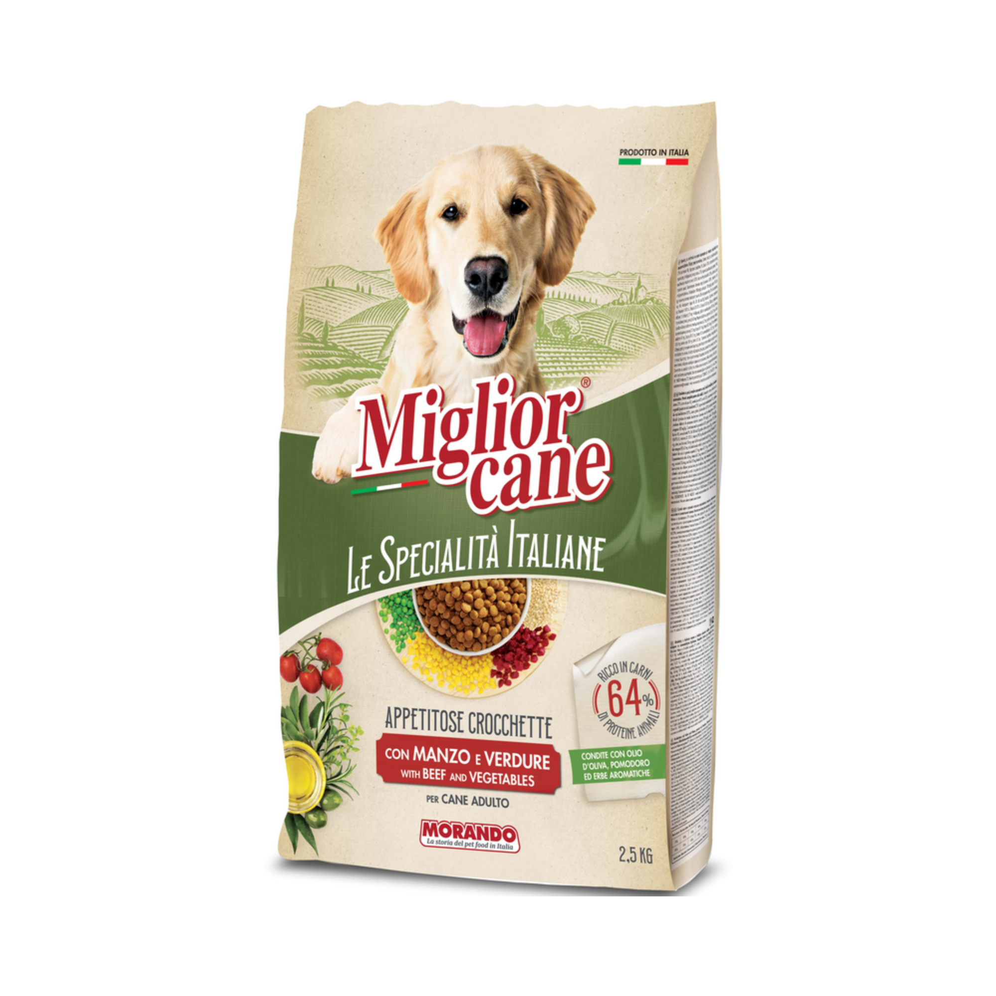 Appetitose Crocchette Con Manzo E Verdure Miglior Cane Le Specialità Italiane 2,5kg