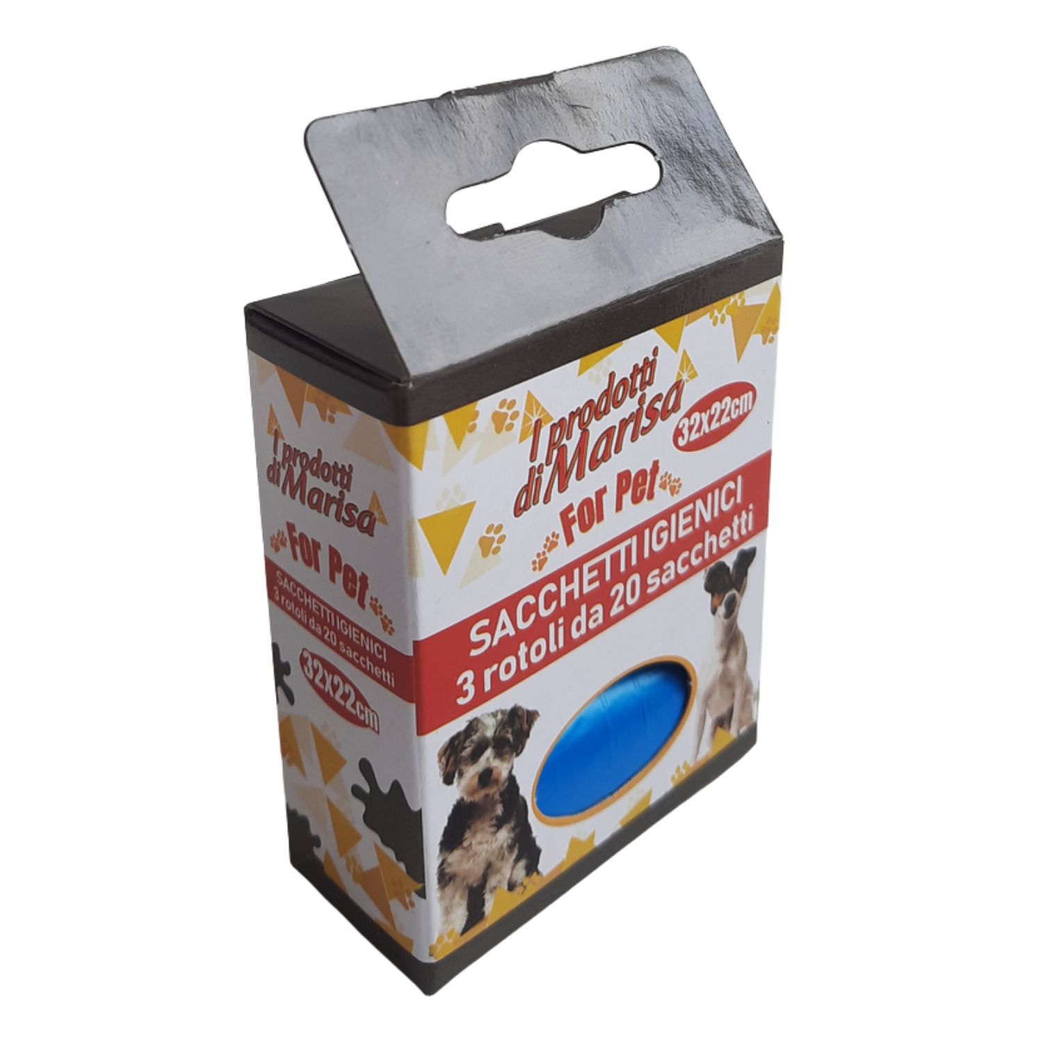 Marisa Sacchetti Igienici Per Cani 3 Rotoli Da 20 Pezzi 33x23