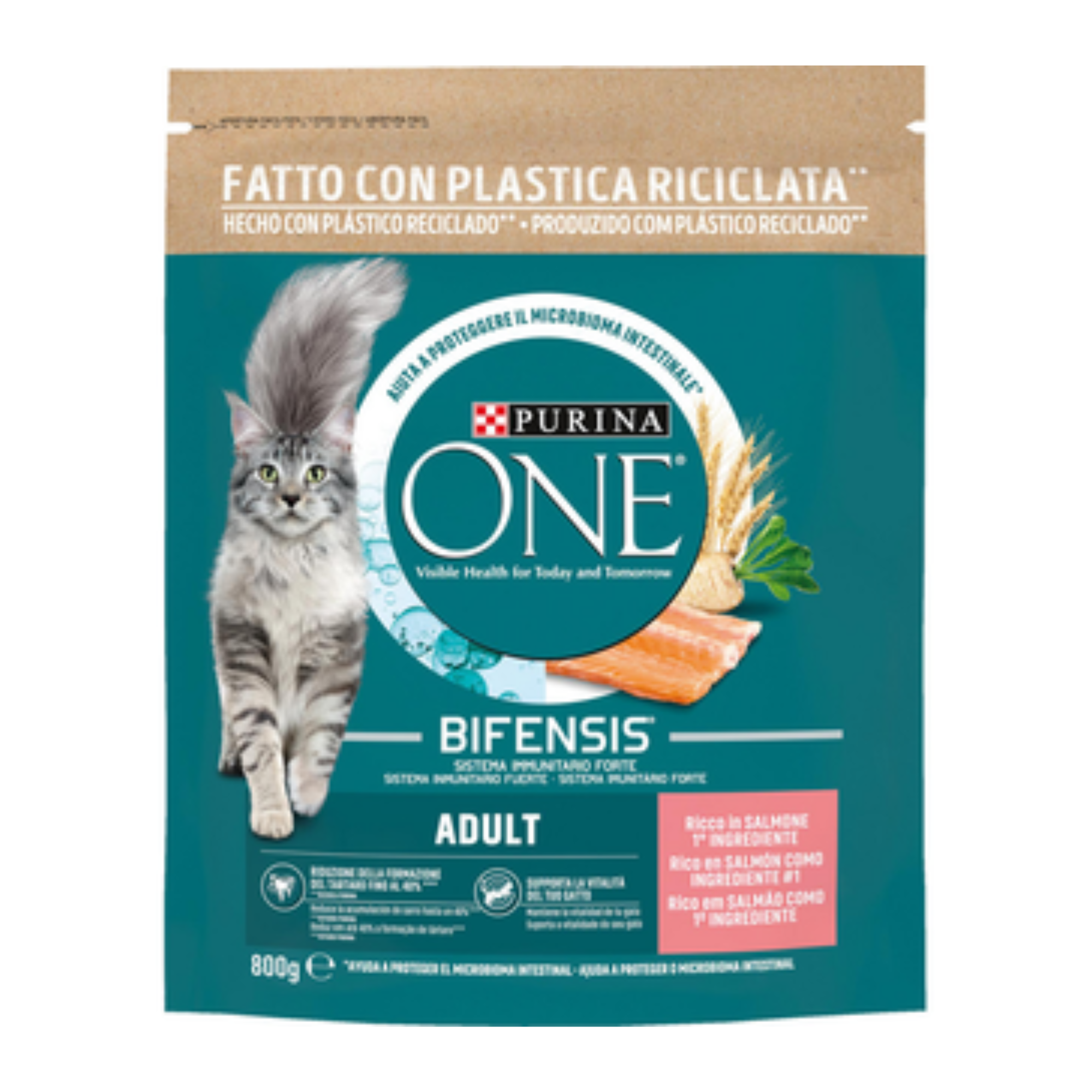 Purina One Bifensis Adult Con Salmone 800g