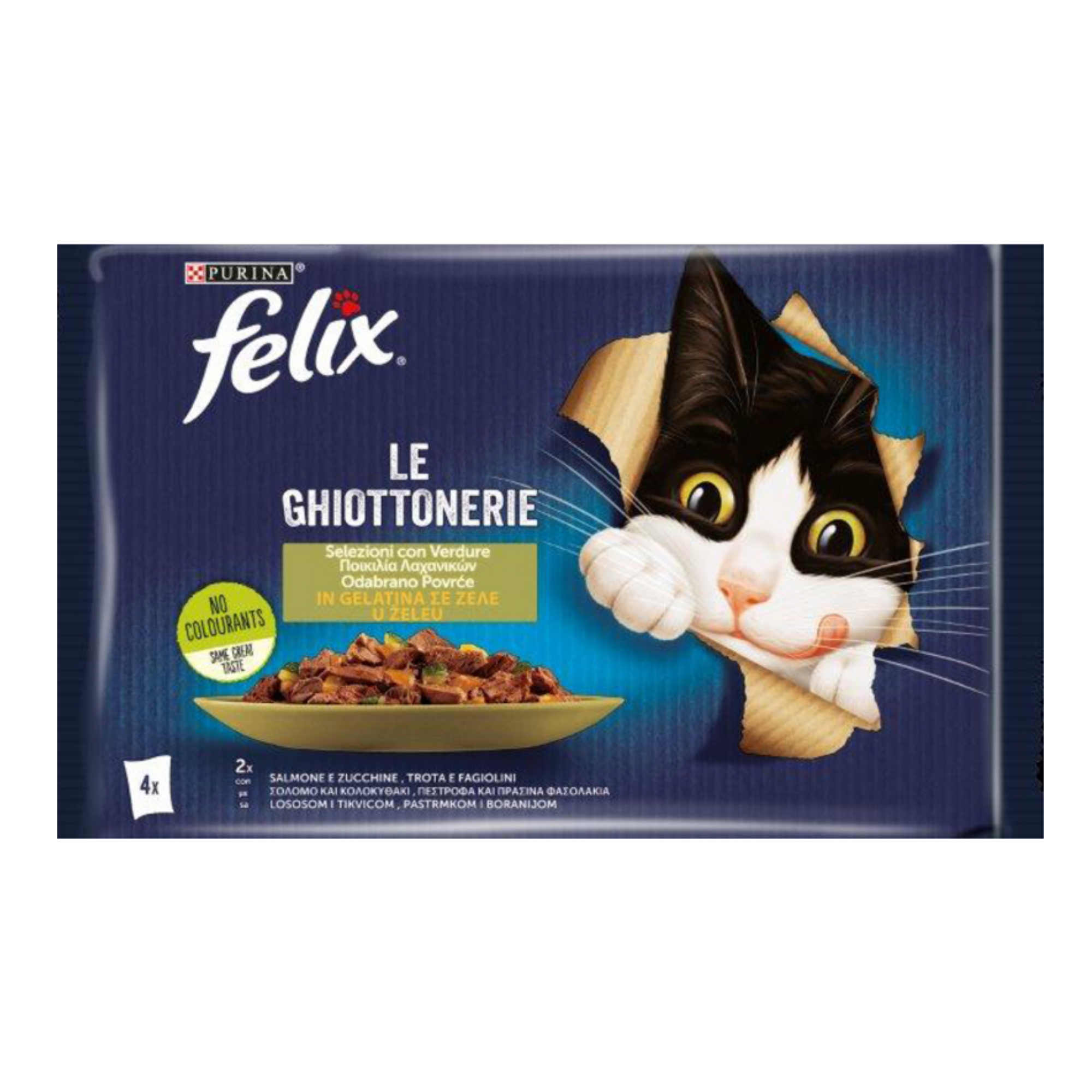 Felix Le Ghiottonerie Selezioni Con Verdure In Gelatina 4x85g