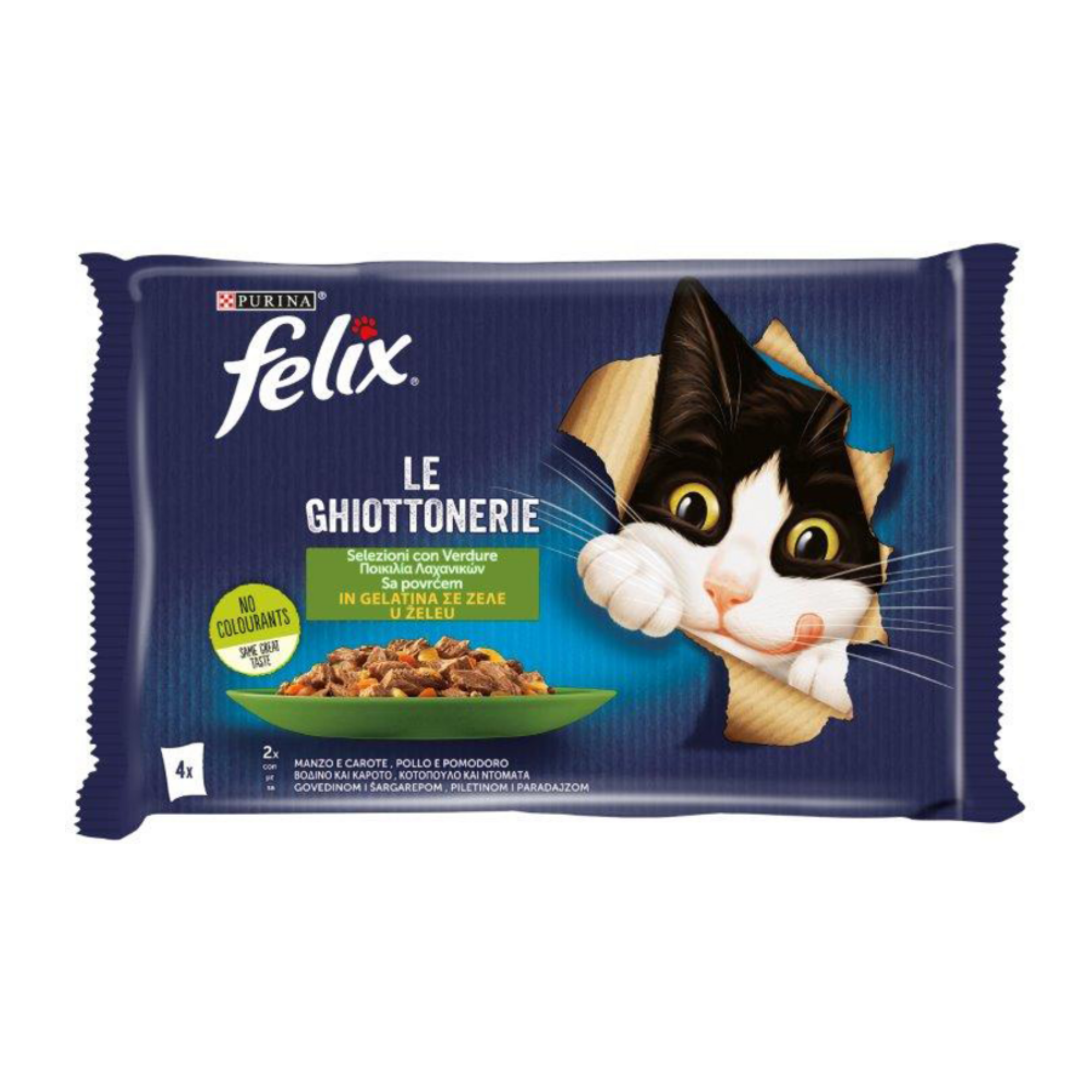 Felix Le Ghiottonerie Selezioni Con Verdure In Gelatina 4x85g