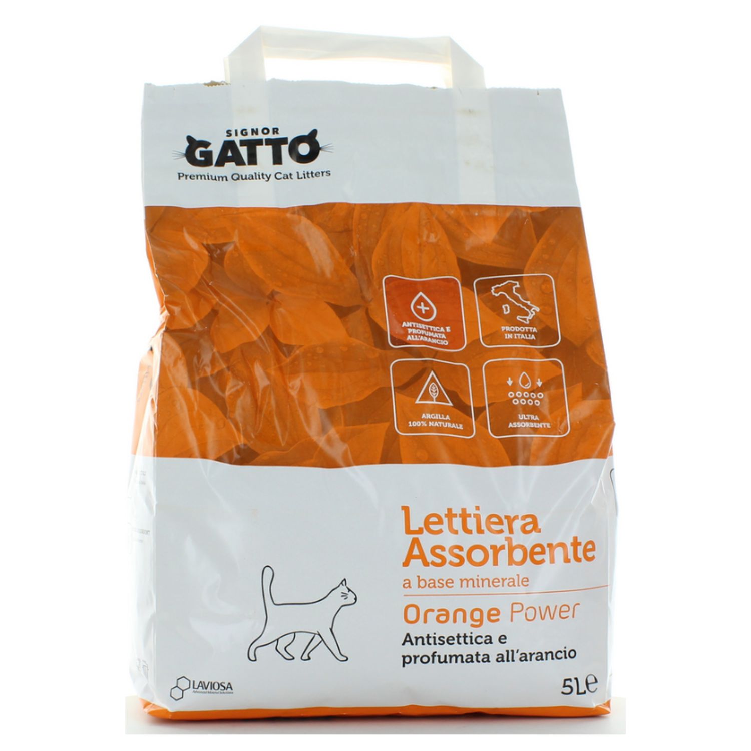 Signor Gatto Lettiera Antibatterica Orange Power 5 L