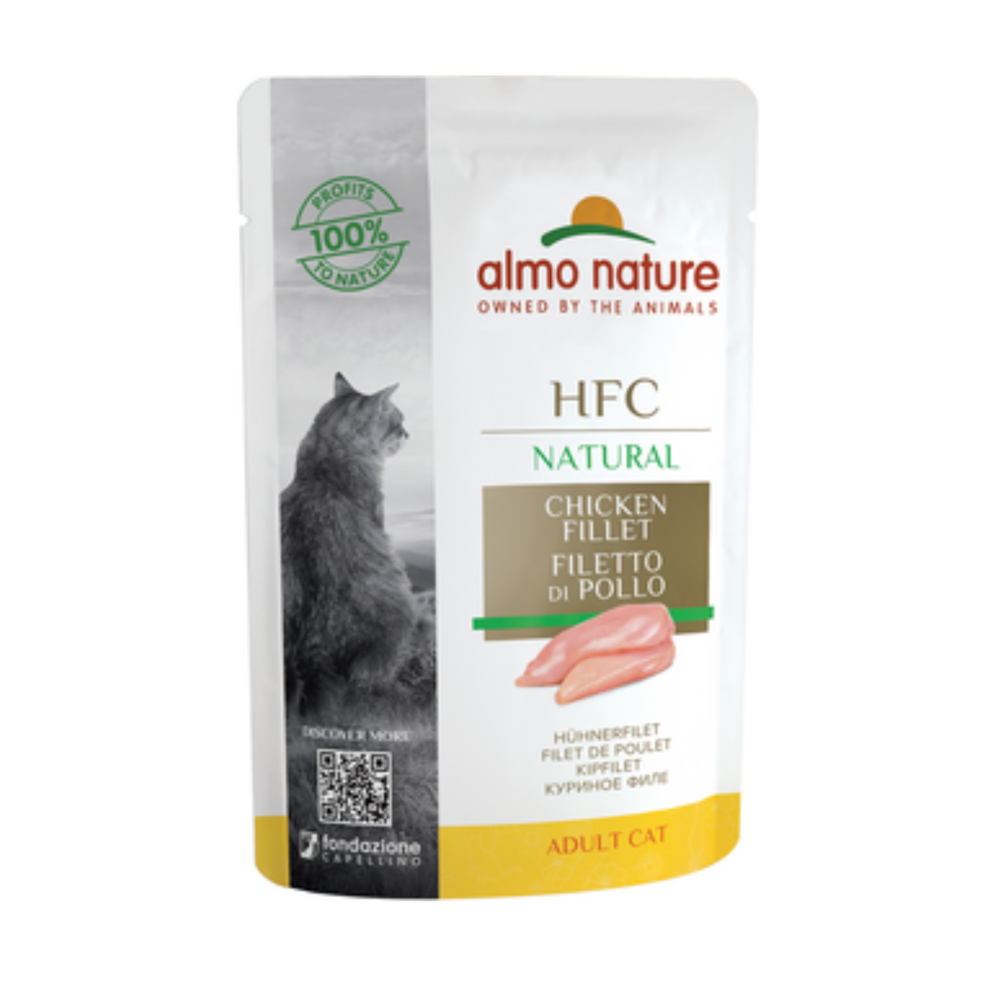 Almo Nature HFC Natural Filetto Di Pollo Per Gatti Adulti 55gr
