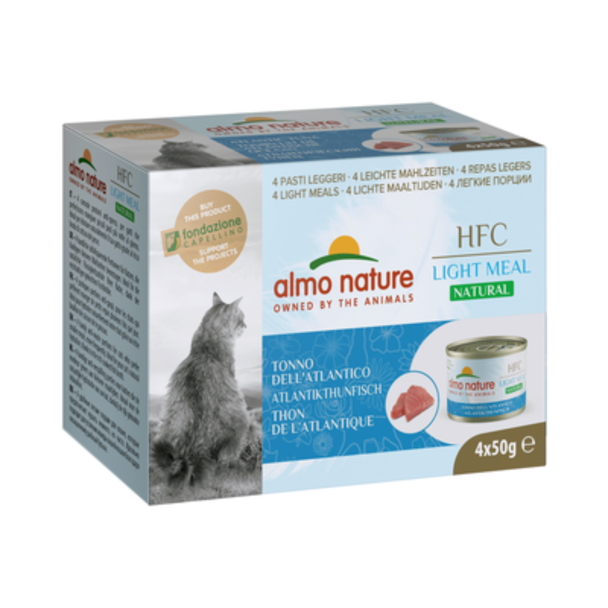 Almo Nature HFC Light Meal Natural Tonno Dell’Atlantico 4x50g