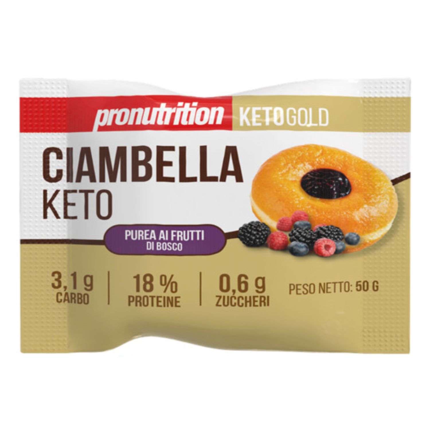 Pro Nutrition Ciambella Keto Frutti Di Bosco 50 g