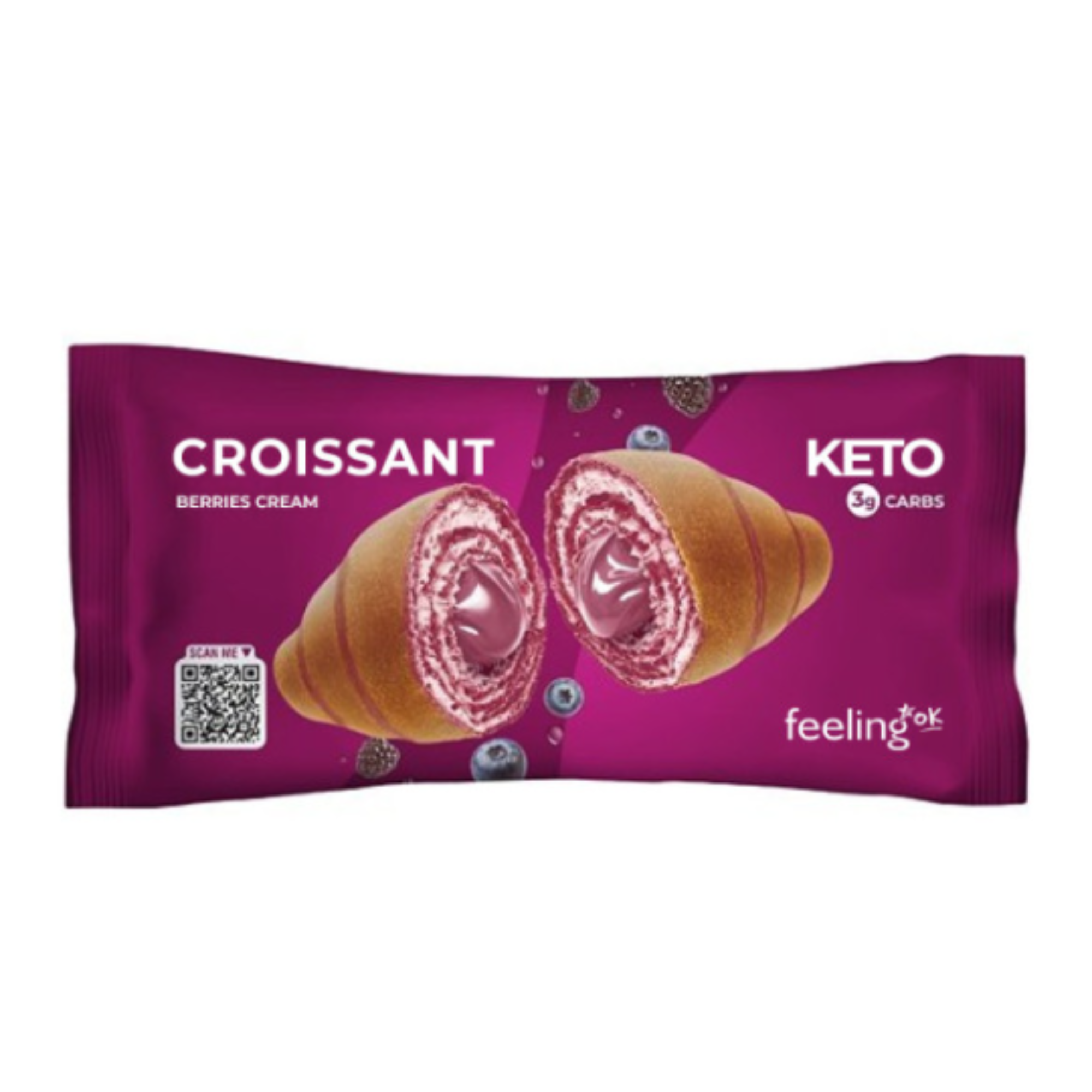 Feeling Ok Croissant Ripieno Ai Frutti Di Bosco 50g