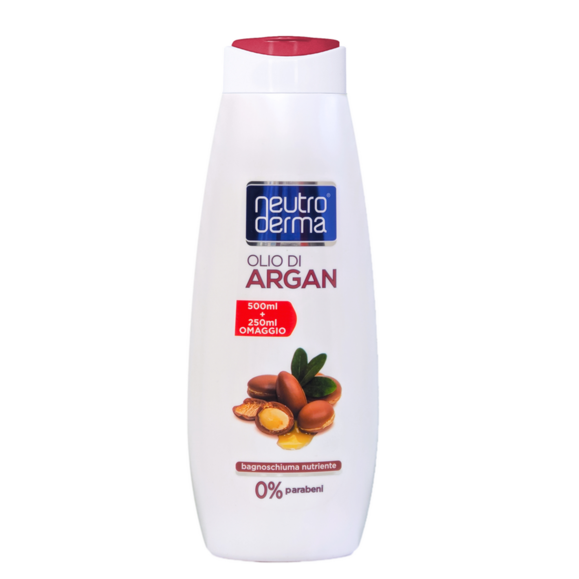 Bagnoschiuma Nutriente Olio Di Argan Neutro Derma 750 ml