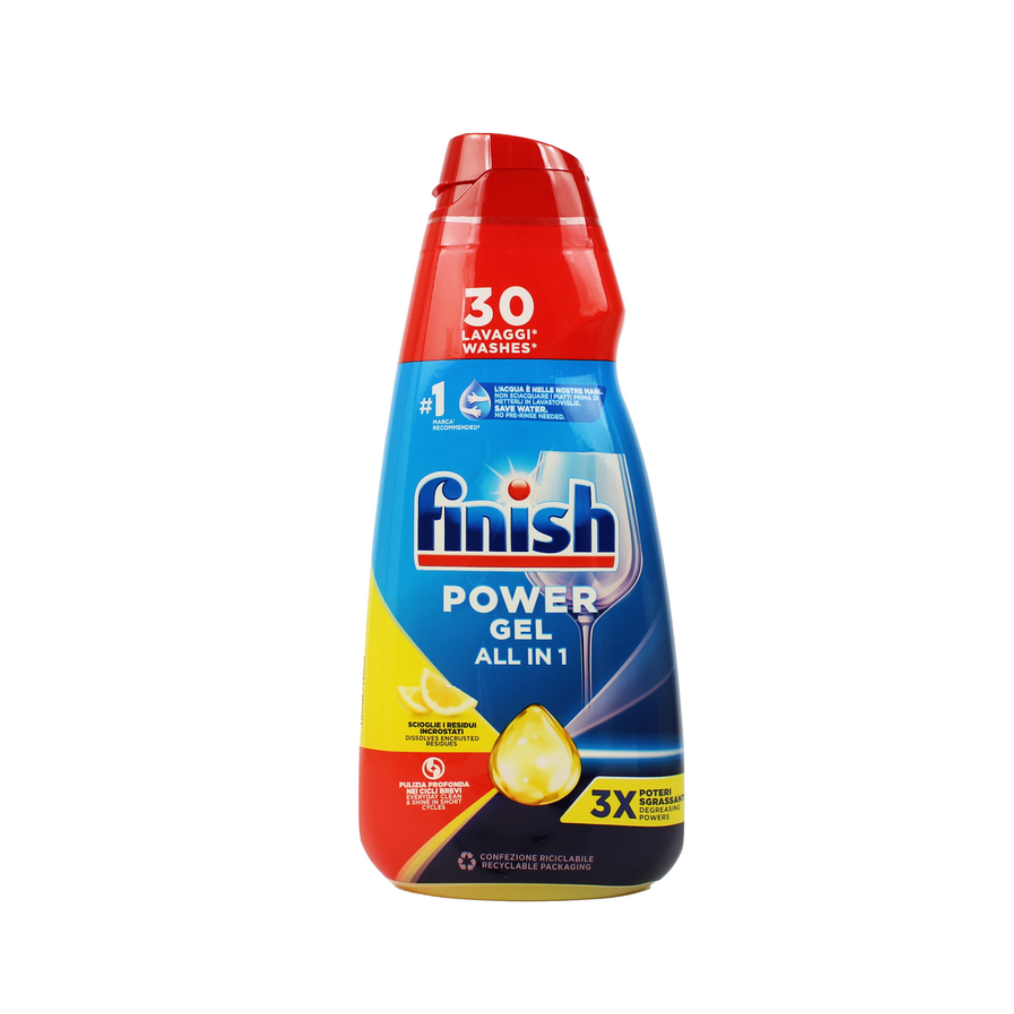 Detersivo Lavastoviglie Finish Power Gel All In 1 30 Lavaggi