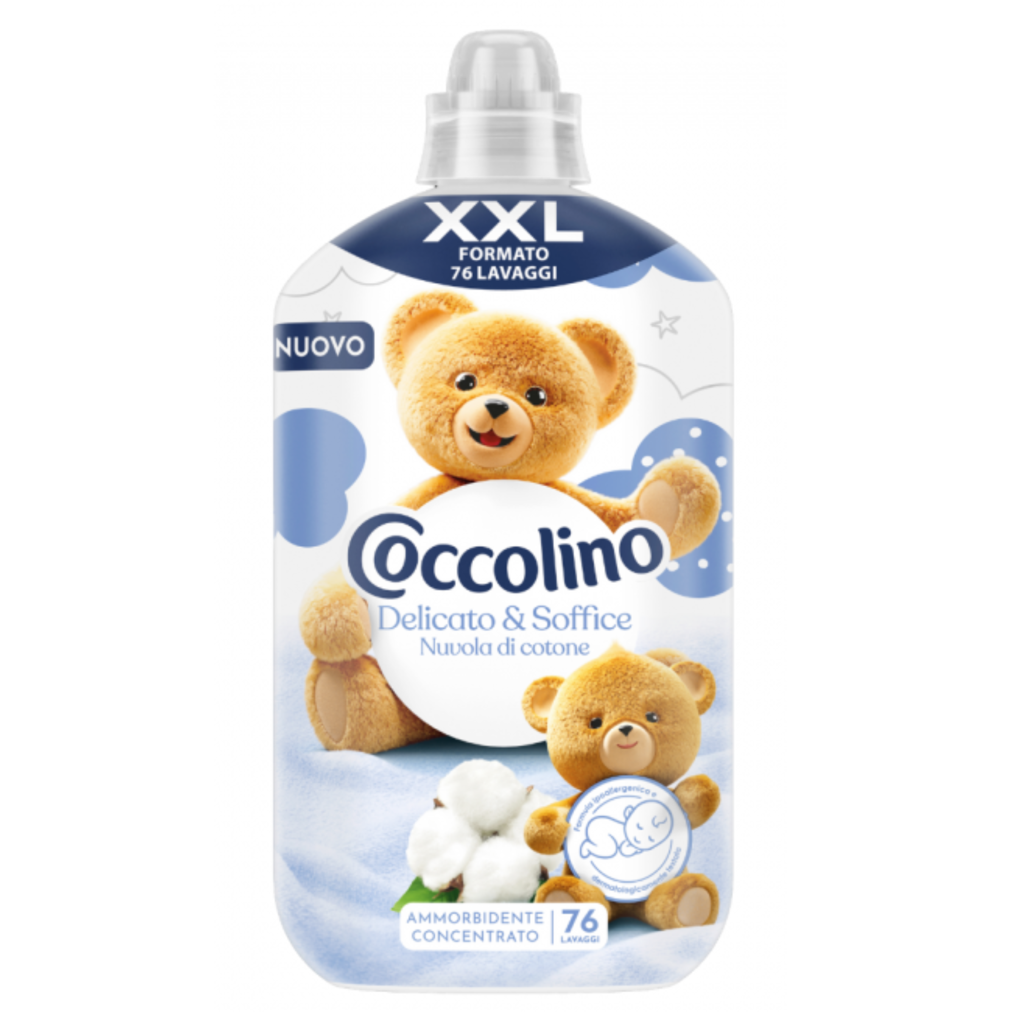 Coccolino Ammorbidente Delicato & Soffice Nuvola Di Cotone XXL 76 Lavaggi