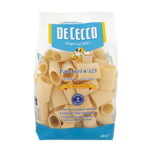 Paccheri n.125 De Cecco pasta di semola 500 g