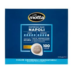 Caffè Motta Espresso Bar Napoli Cialde Universali Compostabili 100x7g