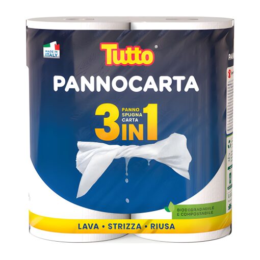 Tutto Pannocarta 3 in 1 – 2 Rotoli