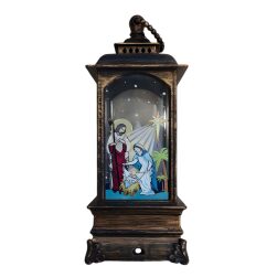 Lanterna Natalizia Decorativa Con Natività