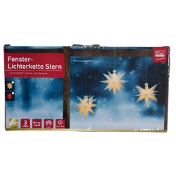 Catena Luminosa Natalizia A Stelle Led Da Finestra rossa