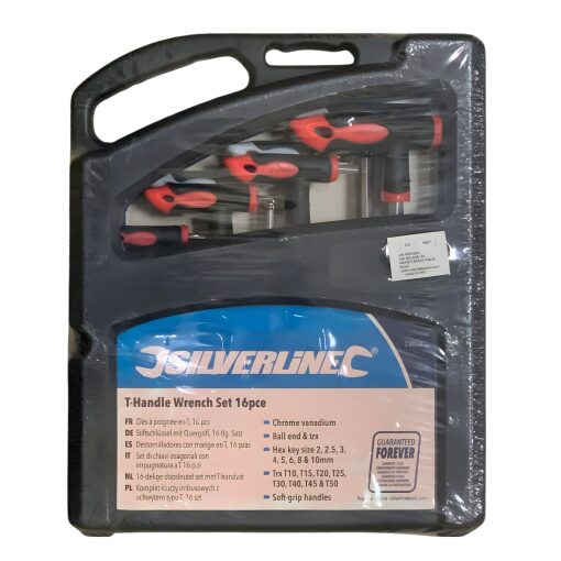 Set Chiavi  a T Con Impugnatura Silverline 16 Pezzi