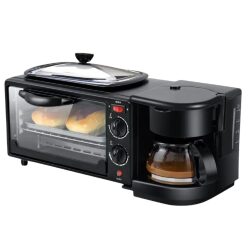 Breakfast Maker 3 In 1 Sc-206 Con Forno Tostapane Piastra E Caffettiera