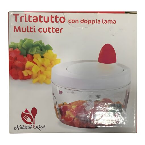 Tritatutto Multi Cutter Con Doppia Lama Natural & Red