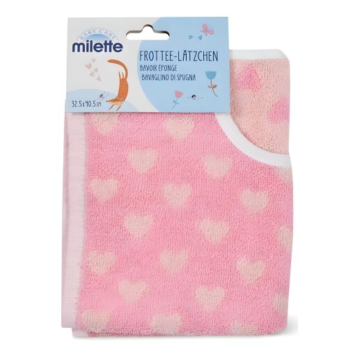Bavaglino In Spugna Baby Care Milette 32,5x40,5 Cm