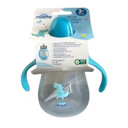 Bicchiere Antigoccia Con Manici Baby Care Milette 3+ Mesi