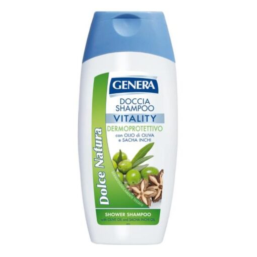 Doccia Shampoo Vitality Dermoprotettivo Con Olio Di Oliva E Sacha Inchi Genera 300 ml