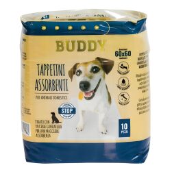 Buddy Tappetini Assorbenti Per Animali 60x60 Cm 10 Pezzi