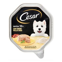 CESAR SENIOR 10+ CON POLLO e RISO IN GELATINA VASCHETTA 150 GRAMMI