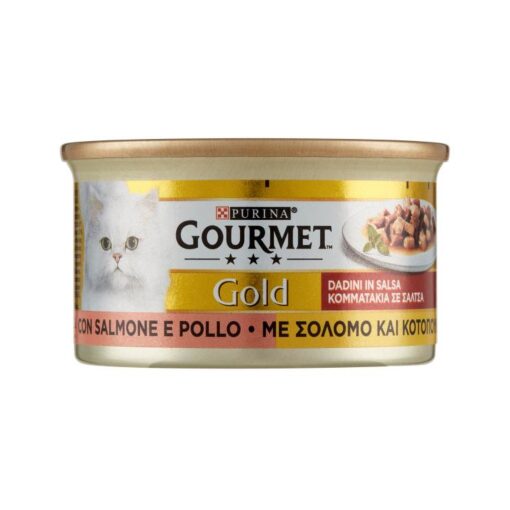 Purina Gourmet Gold Dadini Salmone e Pollo 85g