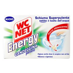 Candeggina In Polvere Per WC WC Net Energy 4 Buste Da 60 g