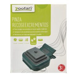 Pinza Raccogli Escrementi Per Cani Zoofari Con Sacchetti - Verde scuro