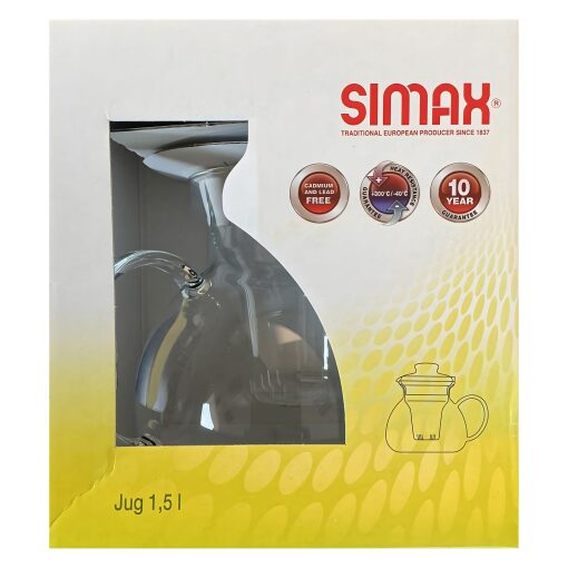 Caraffa In Vetro Borosilicato Con Coperchio Simax 1,5 l