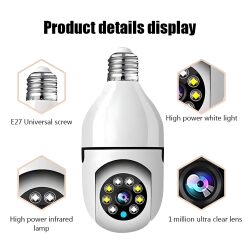 Telecamera WiFi Smart Camera Con Attacco Lampadina