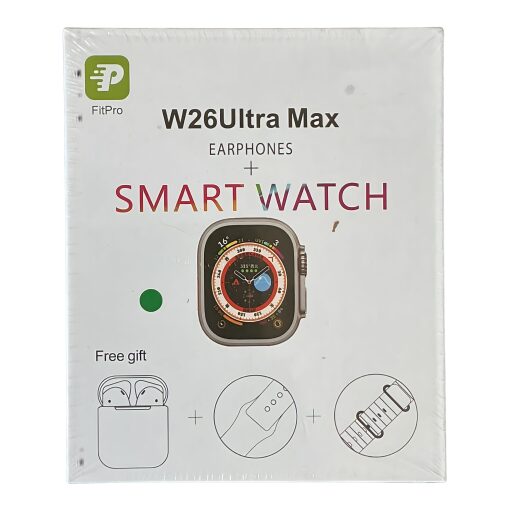 Smartwatch W26 Ultra Max FitPro Con Auricolari Wireless Inclusi Verde
