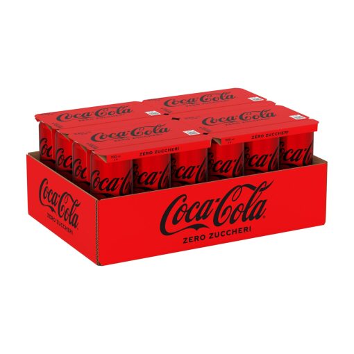 Confezione Coca-Cola Zero Zuccheri 24 Lattine 330 ml