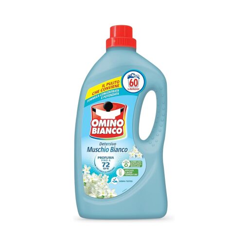 Omino Bianco Detersivo Lavatrice Liquido Muschio Bianco 2400 ml