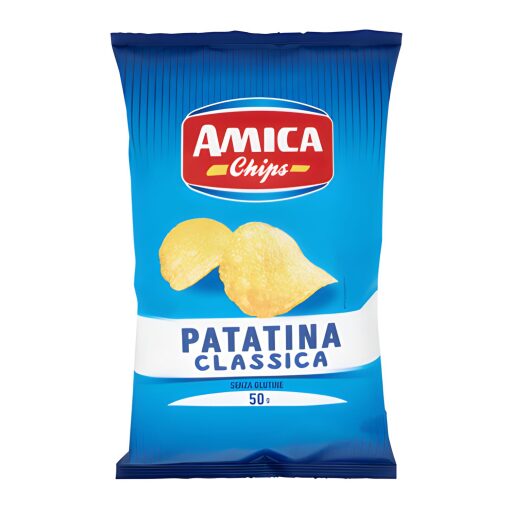 Confezione Patatine Classiche Originali Amica 50g da 21 pz.