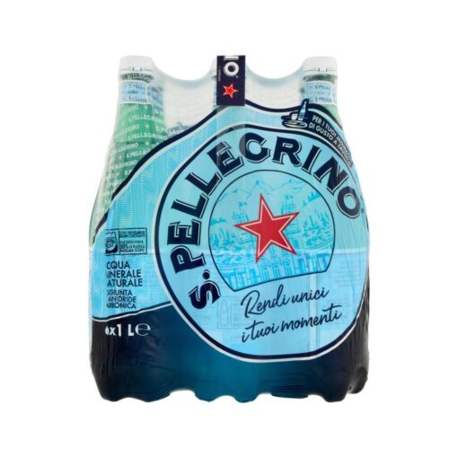 Acqua Minerale Frizzante 36 Bottiglie S.Pellegrino 1 L