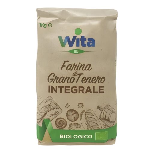 Wita Farina Integrale Di Grano Tenero Biologica 1 kg