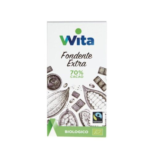 Wita Bio Tavoletta Cioccolato Fondente Extra 70% 100 g