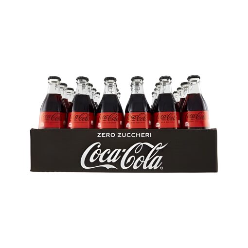 Coca-Cola Zero Vetro 33 cl – Confezione 24 Bottiglie