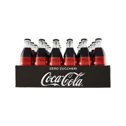 Coca-Cola Zero Vetro 33 cl – Confezione 24 Bottiglie