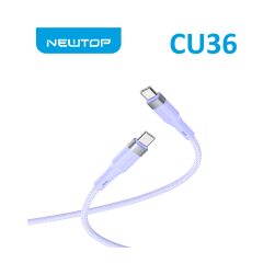 Cavo Type C Type C Newtop CU36 Nylon 100 cm Viola