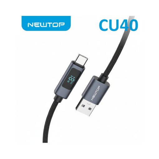 Cavo Type C Type C Newtop CU40 60W 100 cm Con Display A Led
