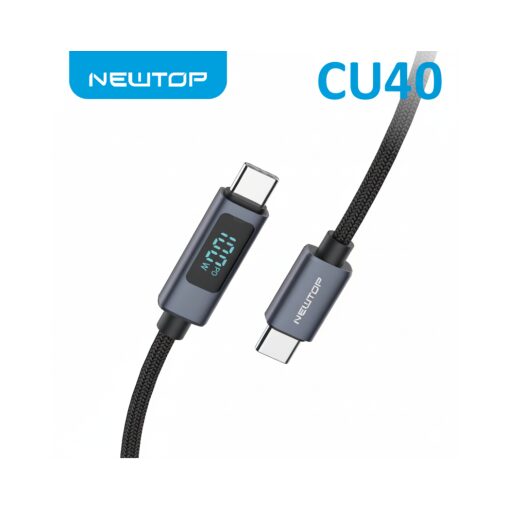 Cavo Type C Type C Newtop CU40 100W 100 cm Con Display A Led