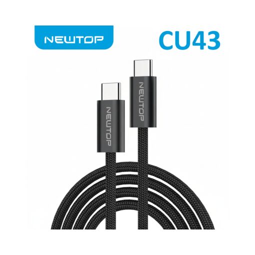 Cavo Type C Type C Newtop CU43 240W Nylon Intrecciato 100 cm
