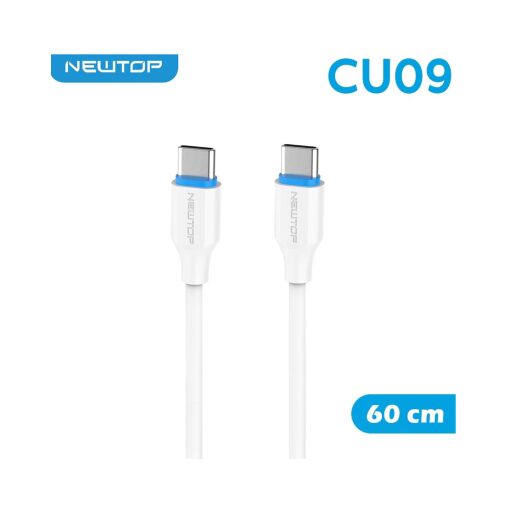 Cavo Type-C Type-C NEWTOP CU09 Bluline 60cm Max 20V 3A
