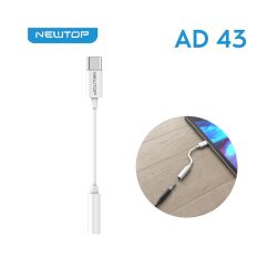 Adattatore Type-C AUX 3.5mm Femmina Universale NEWTOP AD43