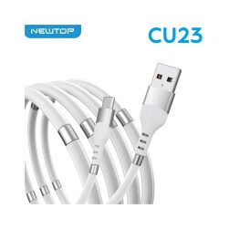 Cavo USB Type-C 120cm Con Calamite Auto Avvolgenti NEWTOP CU23