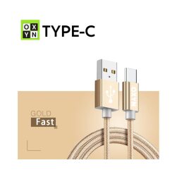 Oxyn Aluminium Design Usb Cable Type C 1m Oro
